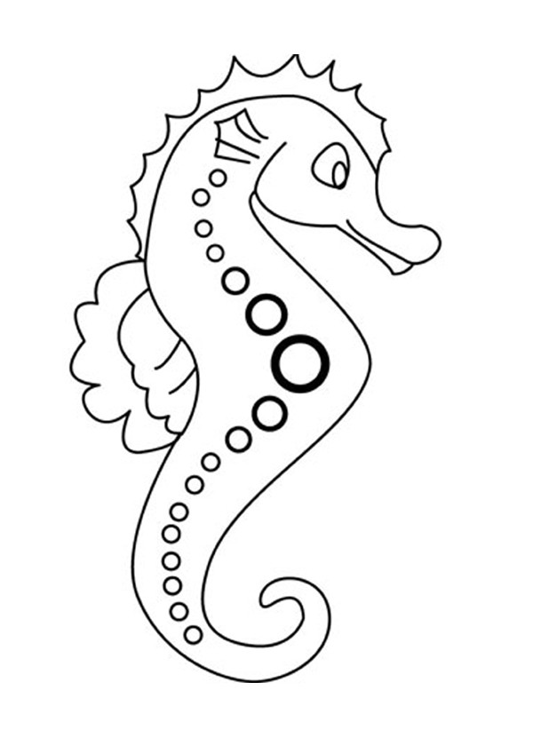 Seahorse coloring pages