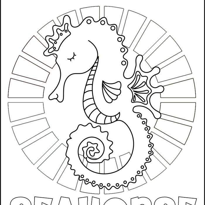 Adorable seahorse coloring pages â seahorses to color
