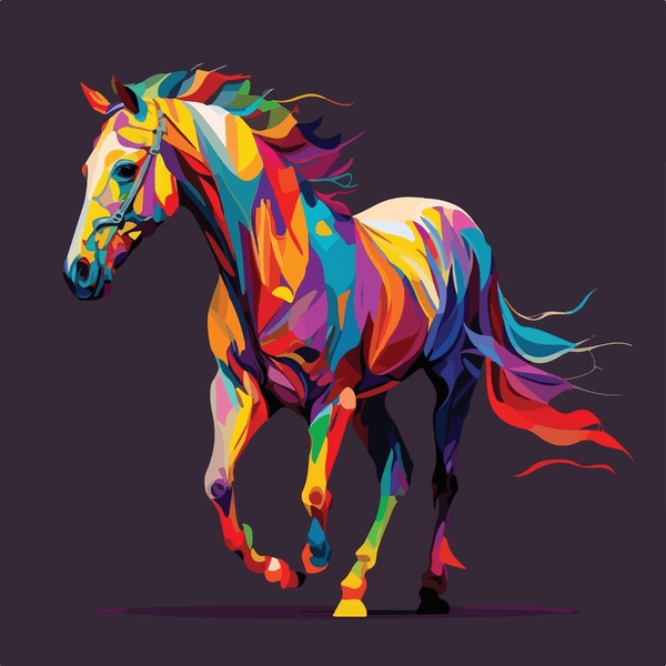 Thousand color horse royalty
