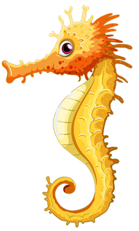Sea horse emoji by ngoc trinh nguyen