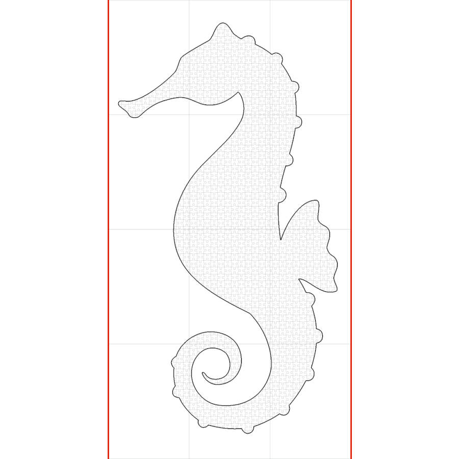 Seahorse coloring pages poster
