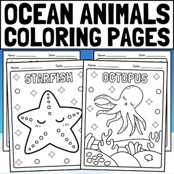 Ocean animals coloring pages sea life coloring pages sea animals