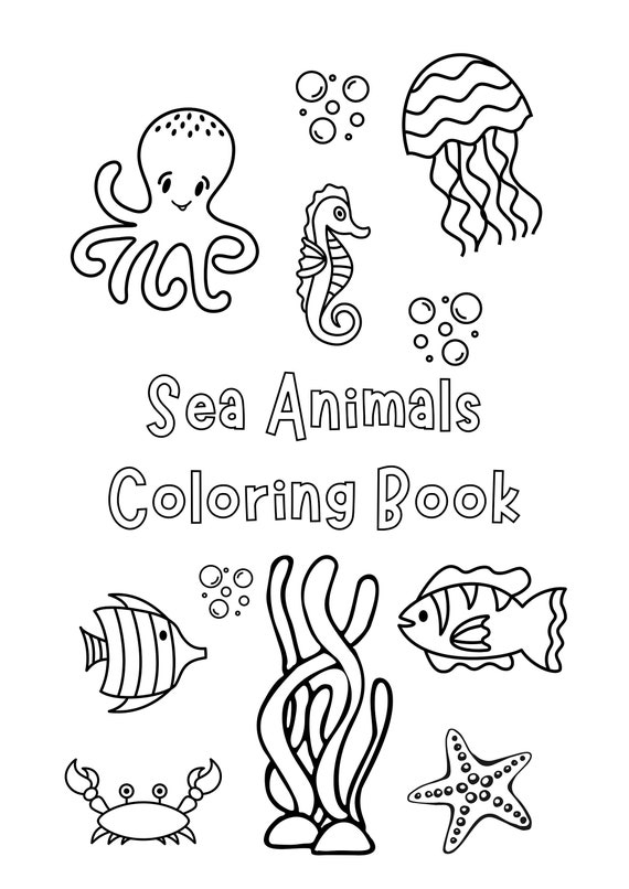 Under the sea coloring pages sea life coloring ocean coloring pages under water coloring ocean life coloring ocean coloring page