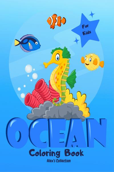 Ocean coloring book for kids
