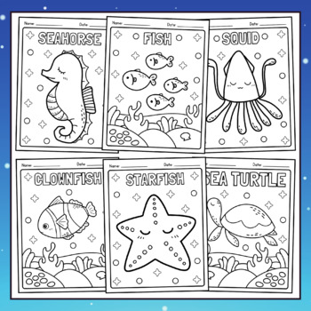 Ocean animals coloring pages sea life coloring pages sea animals