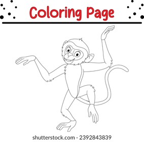 Monkey coloring page images stock photos d objects vectors