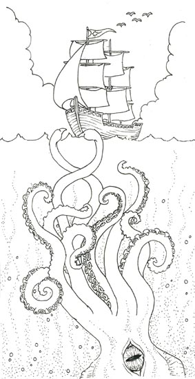 Sea monster page selections