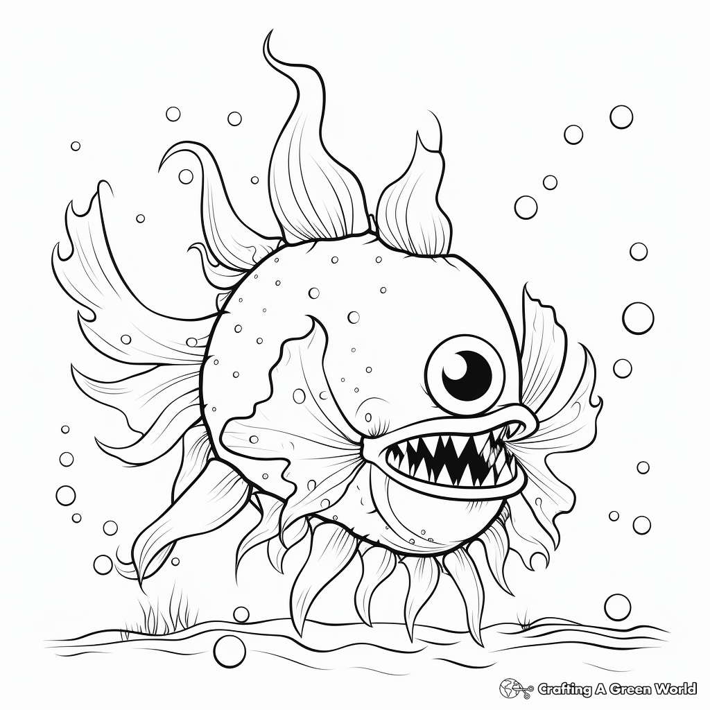 Sea monster coloring pages