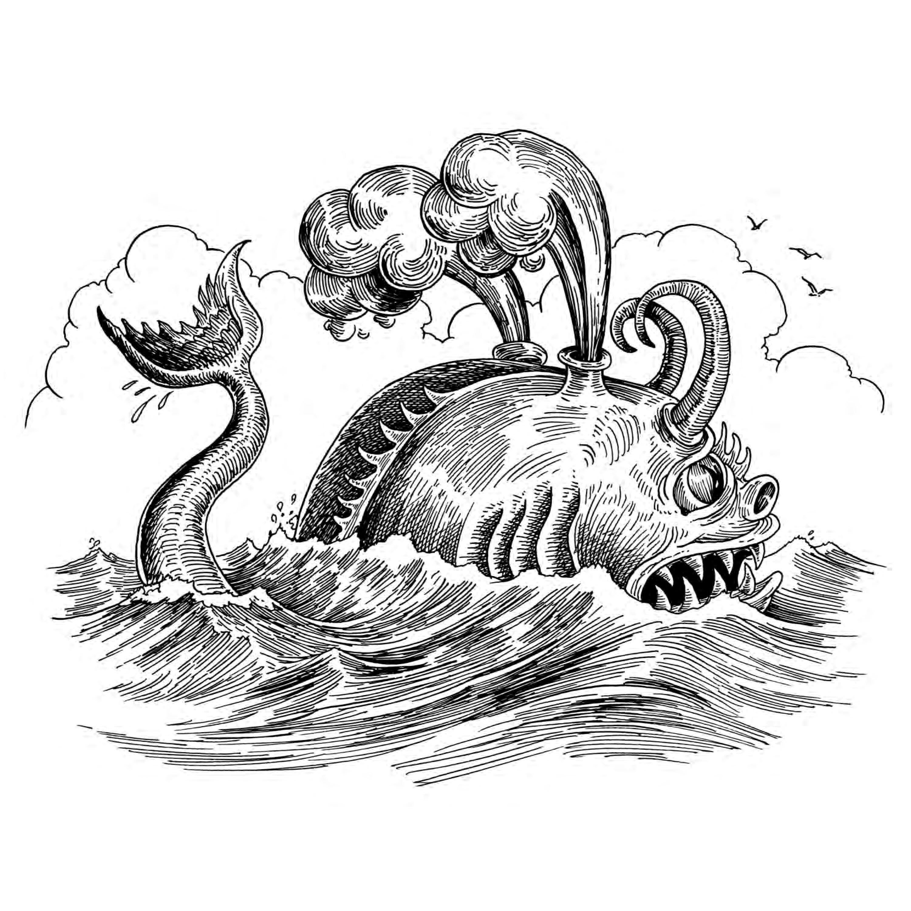Tony millionaires sea monster coloring book fresh comics