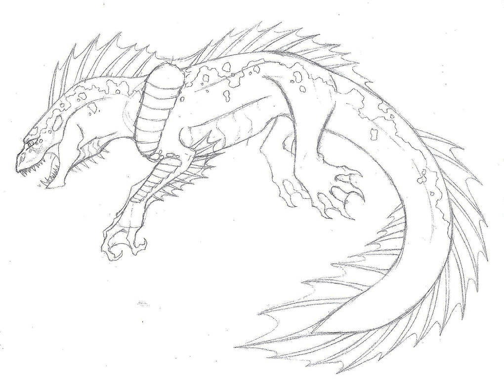 Sea monster sketch by endlessshower on