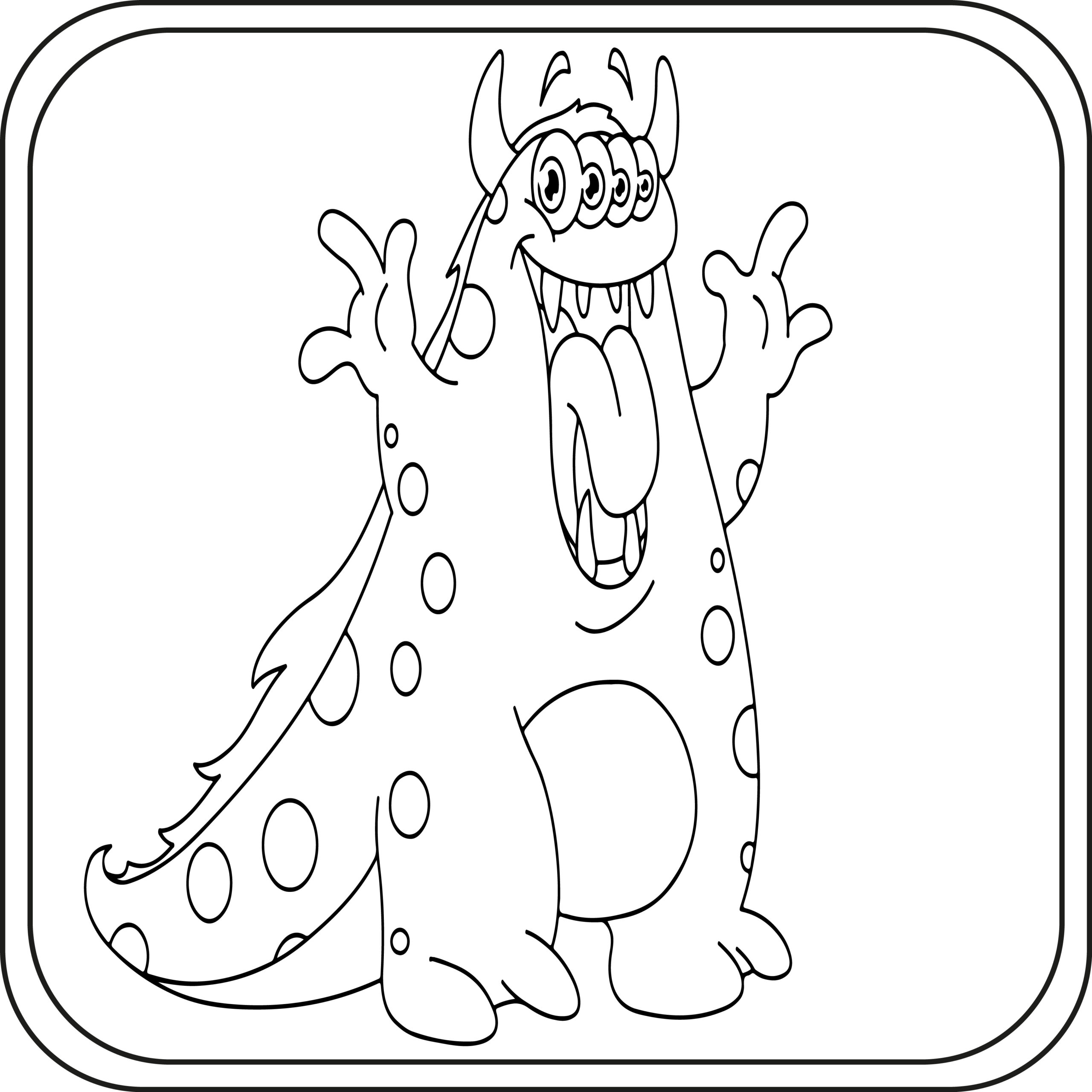 Monster coloring pages preschool kindergarten first grade made by teachers