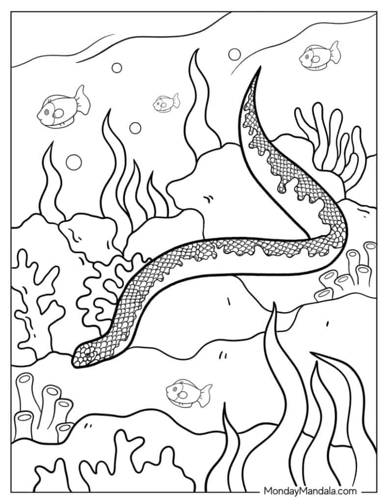 Snake coloring pages free pdf printables