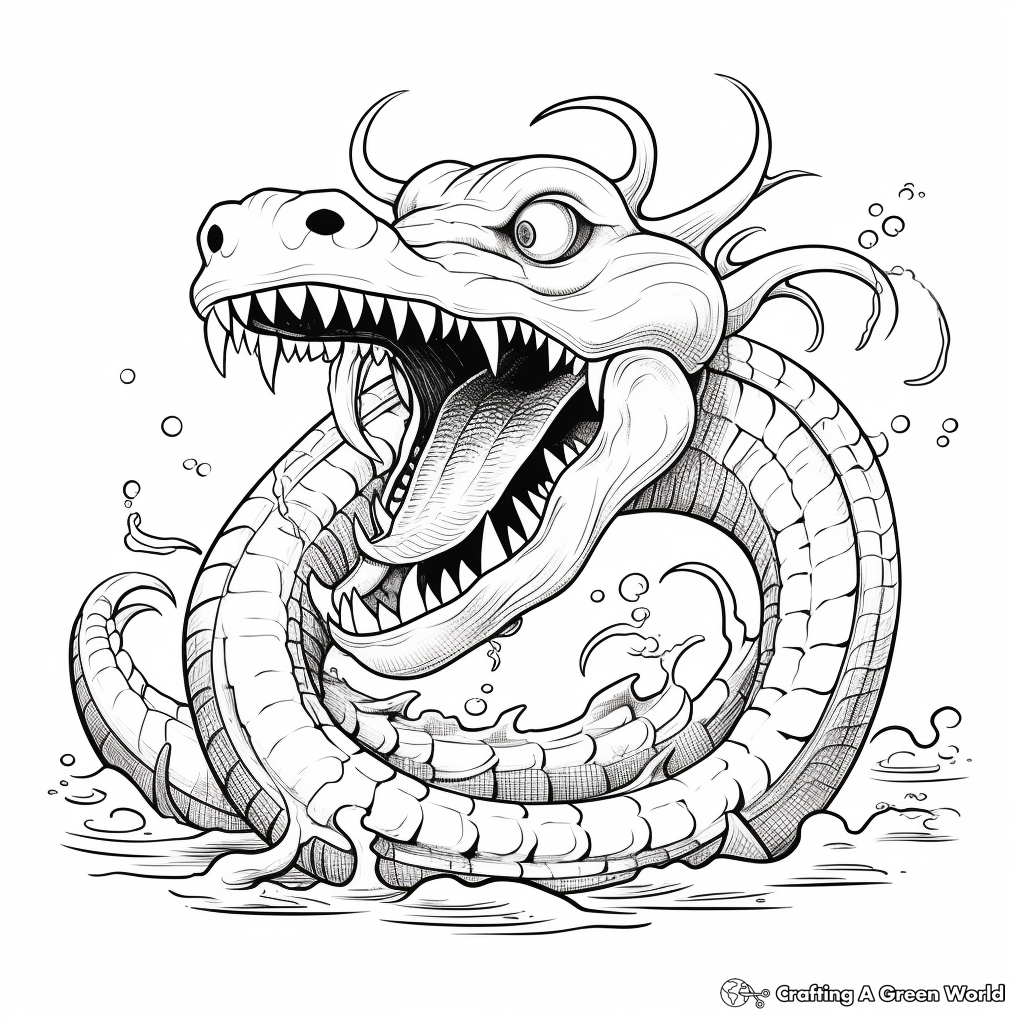 Sea beast coloring pages