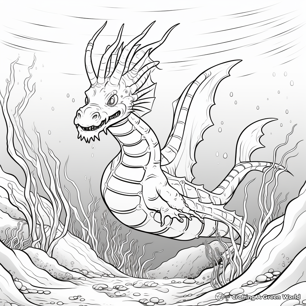 Sea dragon coloring pages