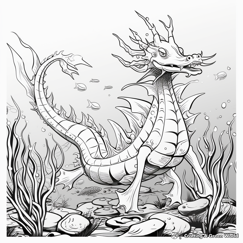 Sea dragon coloring pages
