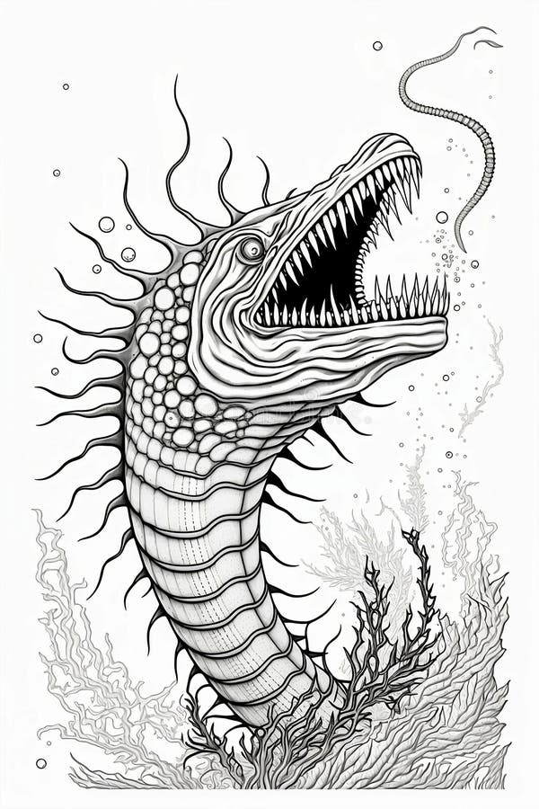 Adult coloring under sea stock illustrations â adult coloring under sea stock illustrations vectors clipart