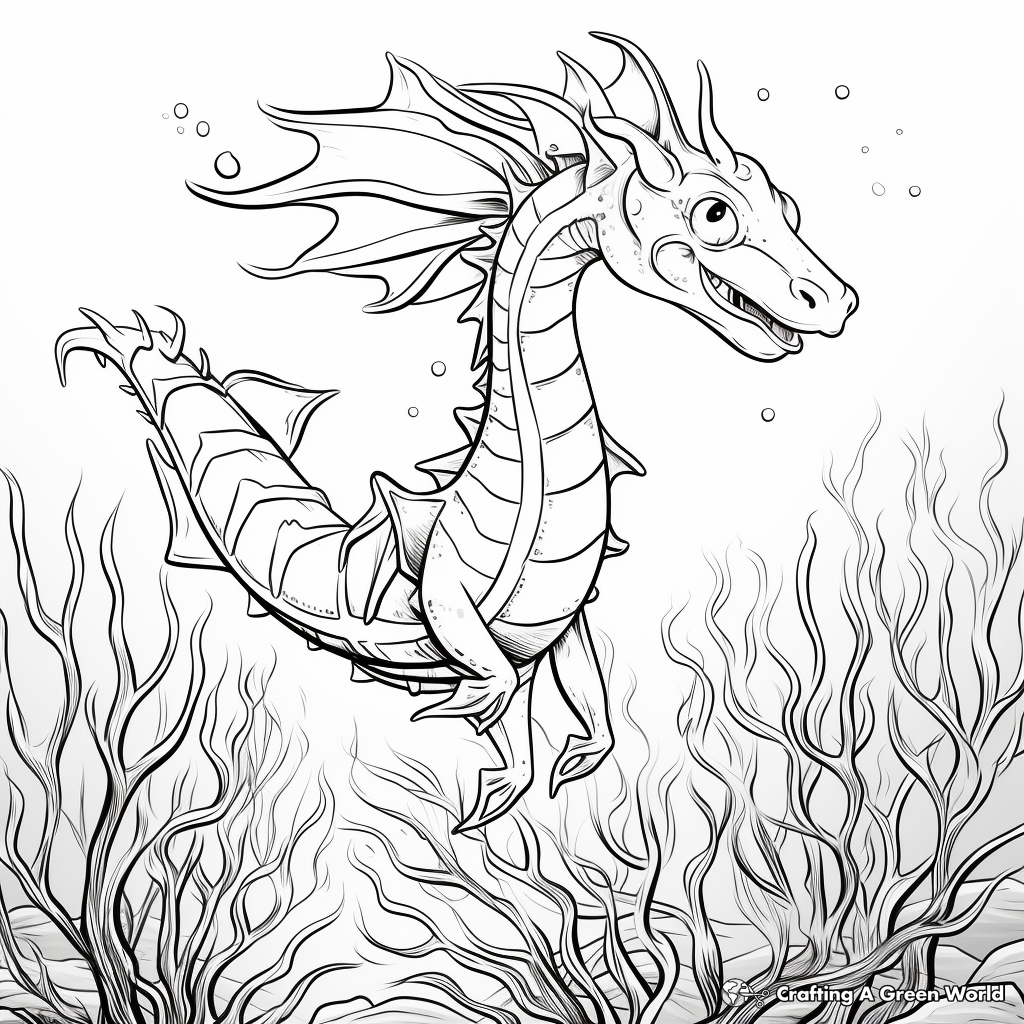 Sea dragon coloring pages