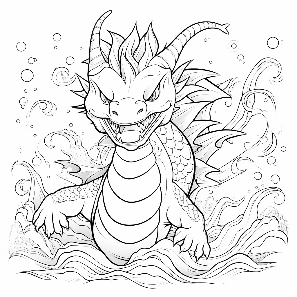 Gyarados coloring pages