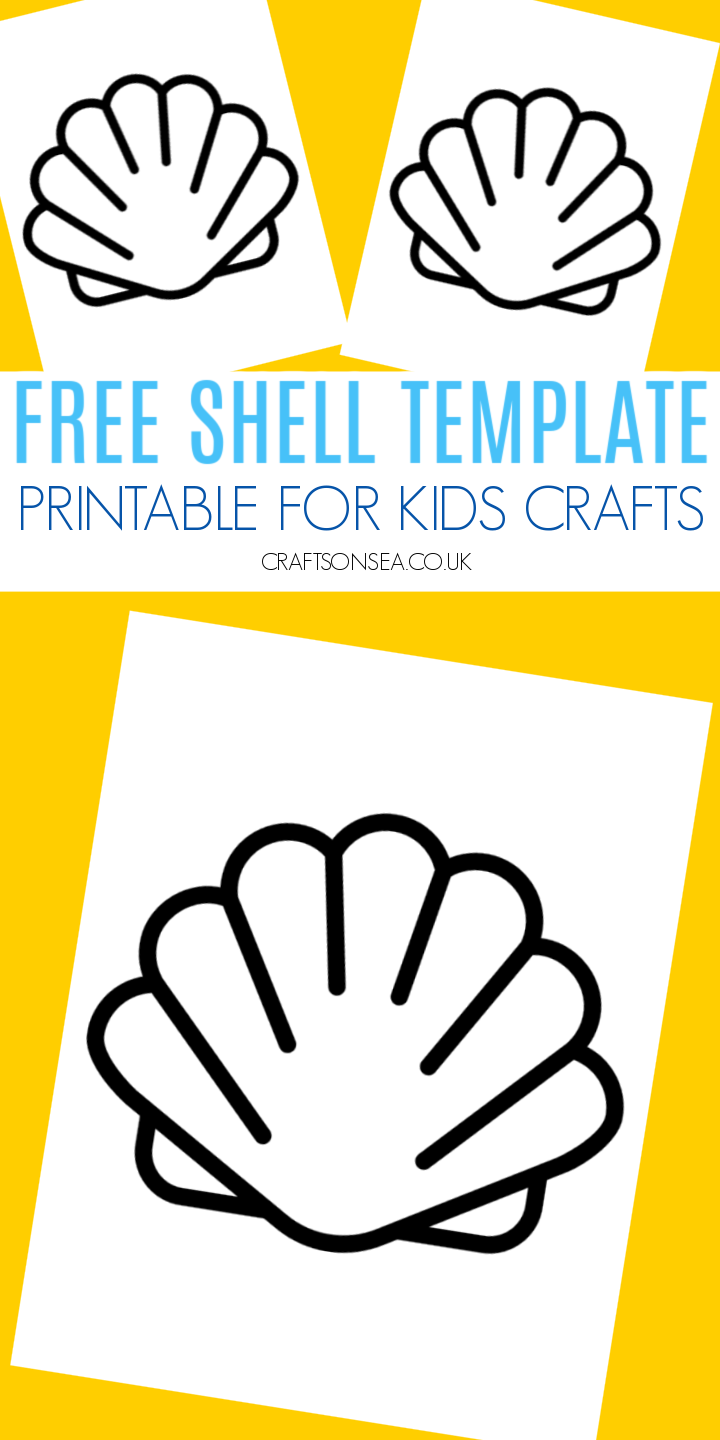 Seashell template free printable pdf