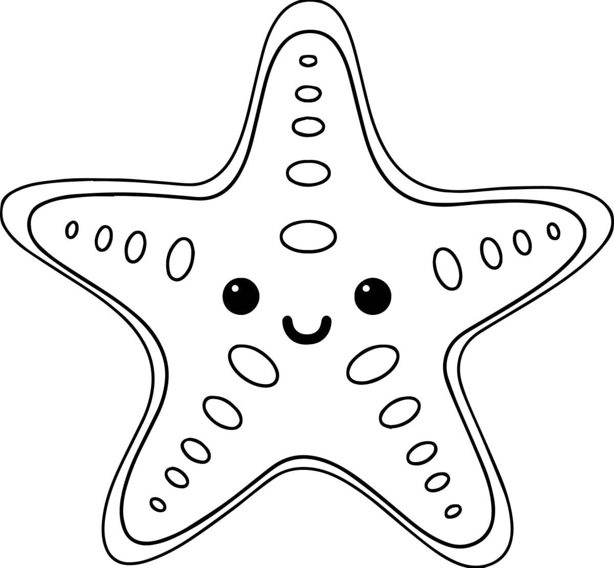 Starfish coloring pages printable for free download
