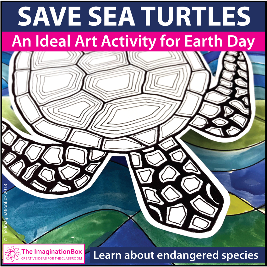 Earth day coloring pages sea turtles art activity