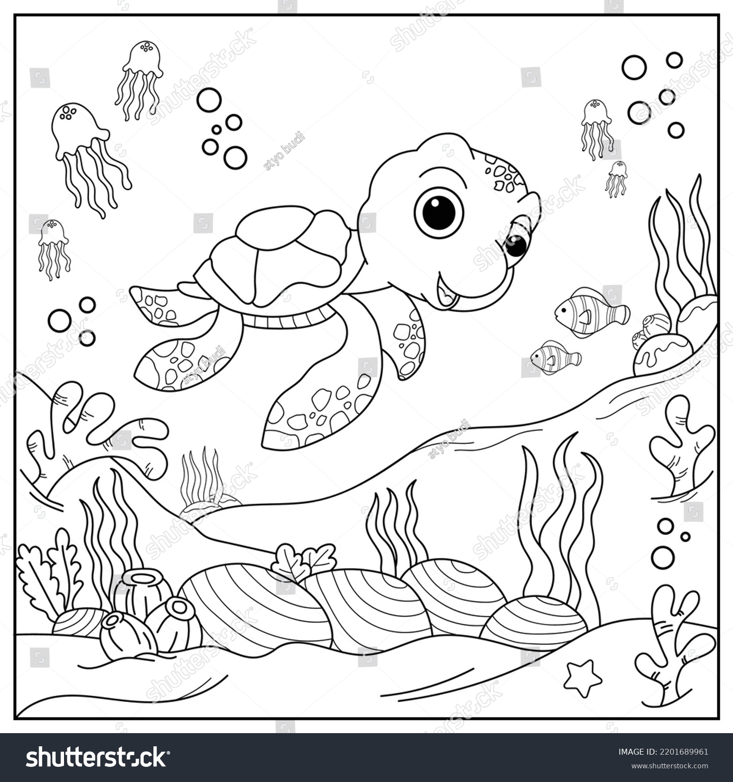 Sea turtle coloring pages images stock photos d objects vectors