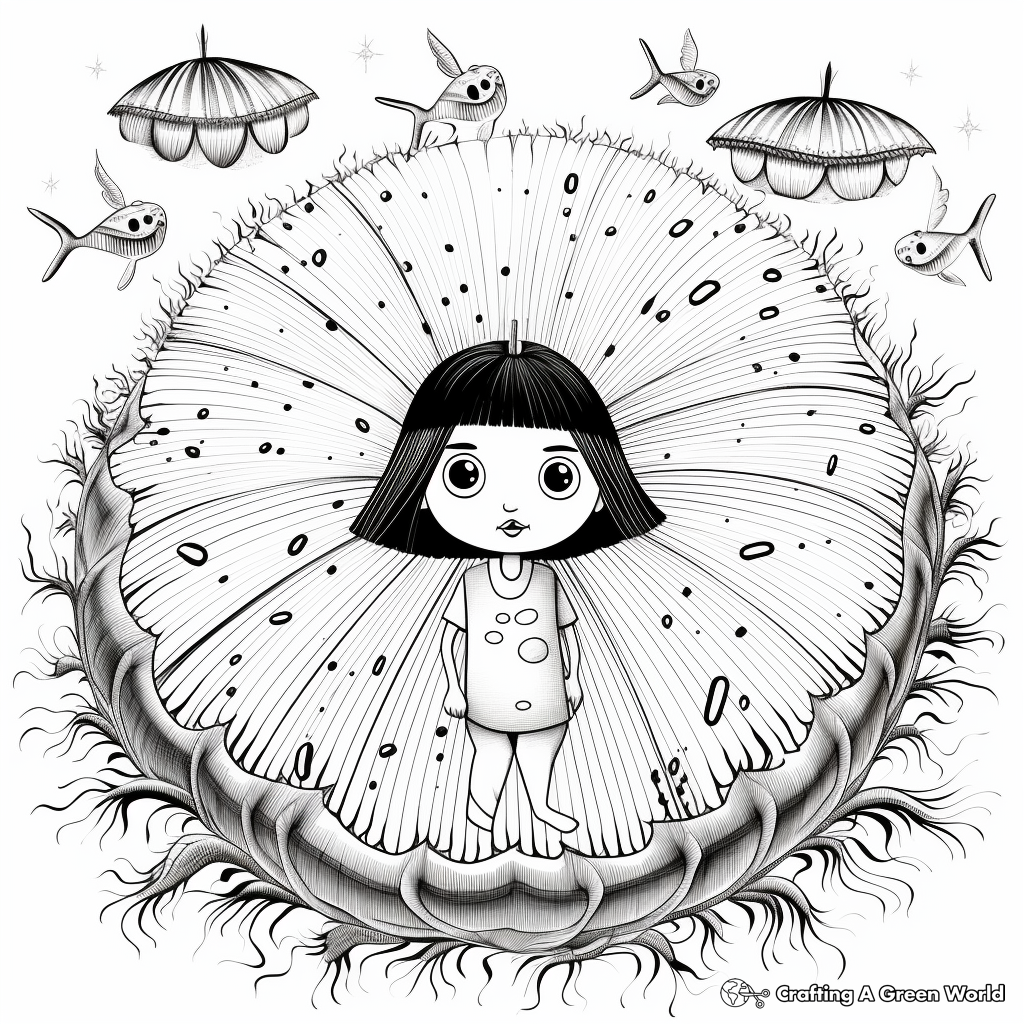 Sea urchin coloring pages