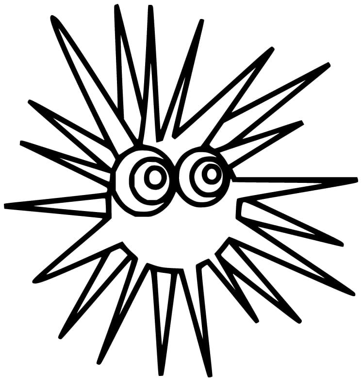 Funny sea urchin fãrbung seite