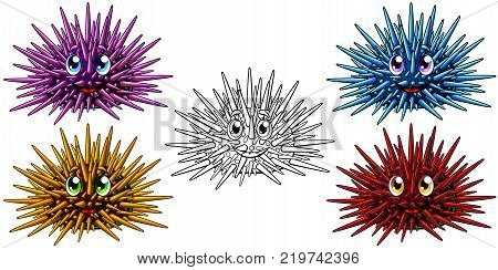 Set cartoon sea vector photo free trial bigstock