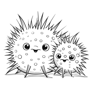 Sea urchins outline png transparent images free download vector files