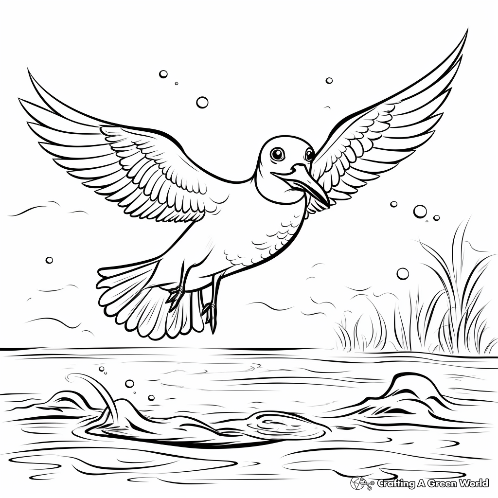 Seagull coloring pages