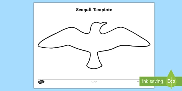 Seagull template worksheet worksheet teacher made