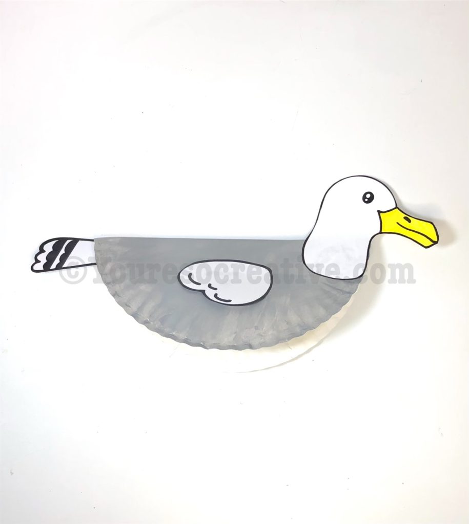 Dancing seagull