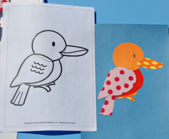 Fun easy colourful paper pictures ofamily learning together