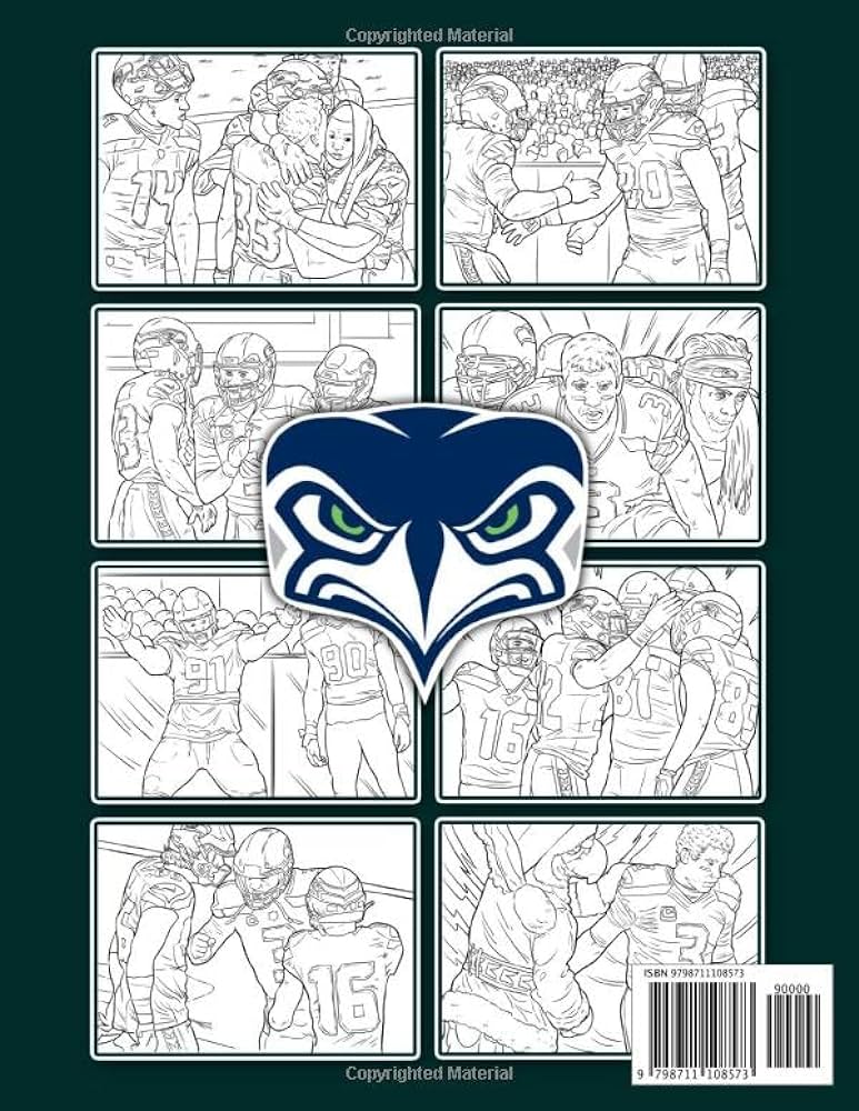 Seattle seahawks coloring book nice seattle seahawks adult coloring books x razan tanifuji books