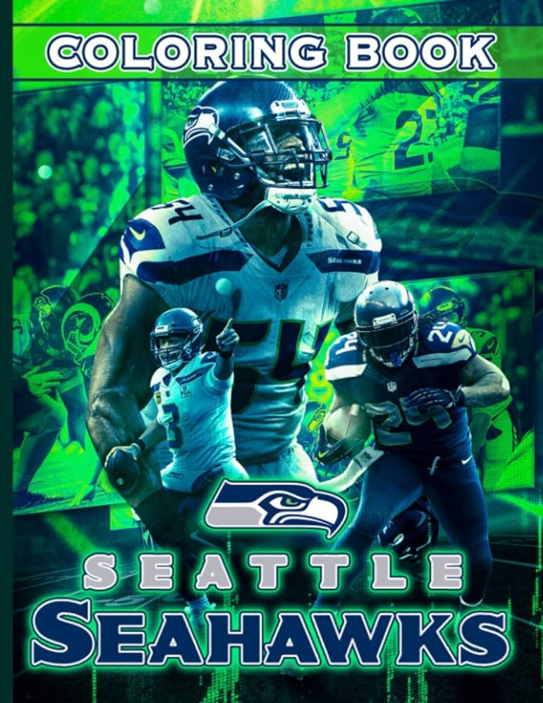 Seattle seahawks coloring book nice seattle seahawks adult coloring books x razan tanifuji books