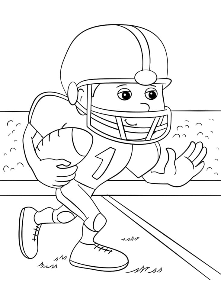 Rugby american football coloring pages