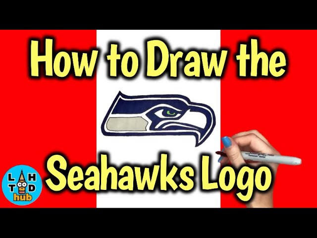 How to draw the seattle seahawks logo