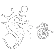 Top free printable seahorse coloring pages online