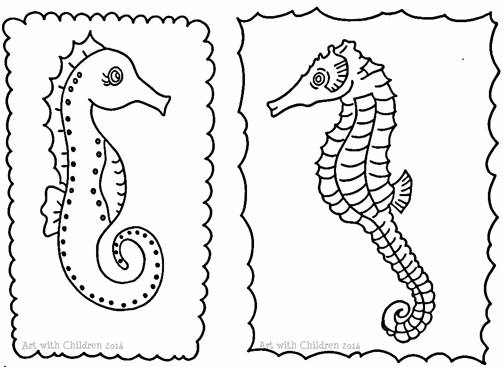 Drawing a seahorse