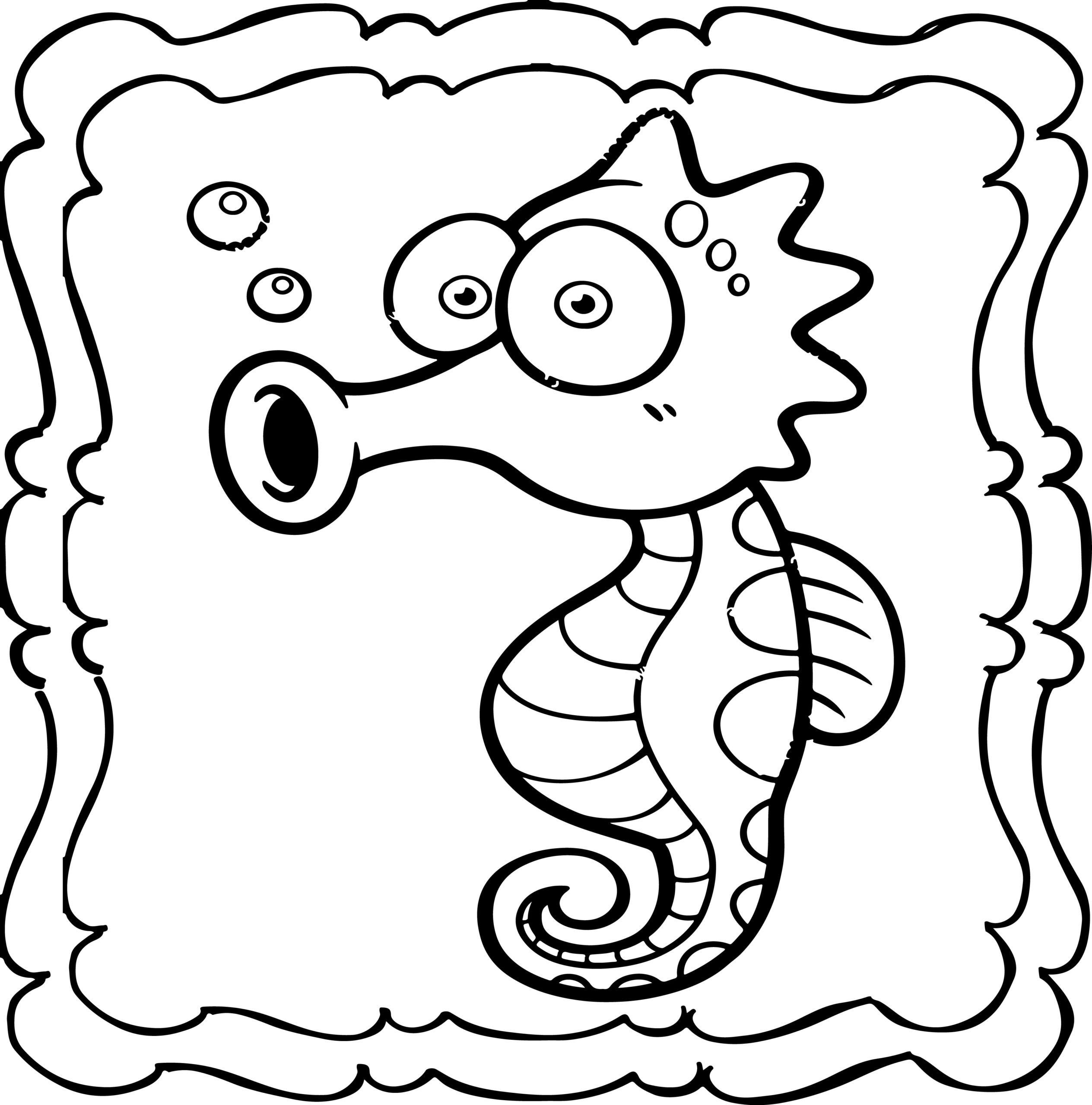 Seahorse coloring book easy and fun seahorses coloring book for kids made by teachers