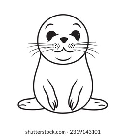 Coloring page simple black white cute stock vector royalty free