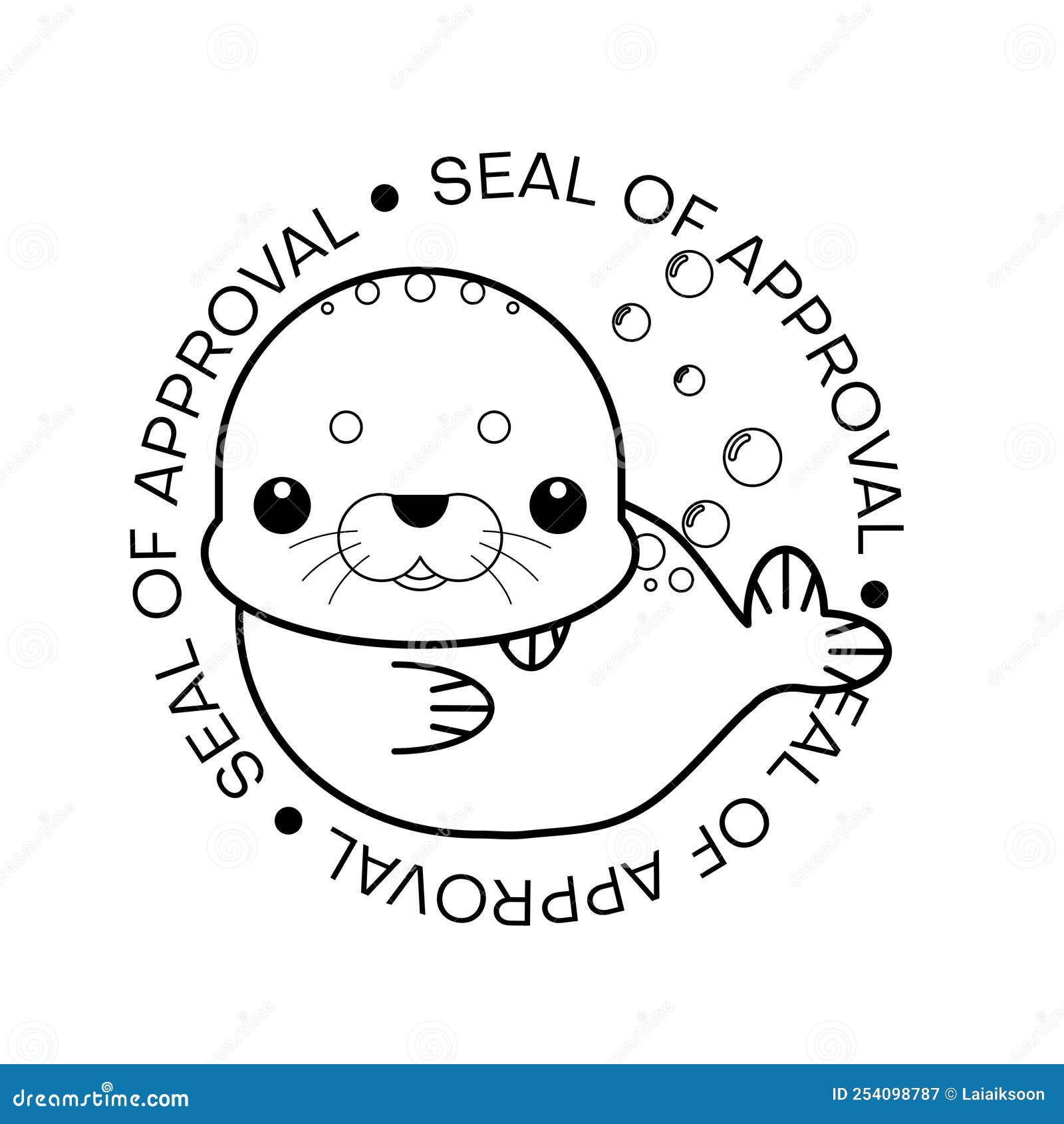 Seal coloring stock illustrations â seal coloring stock illustrations vectors clipart