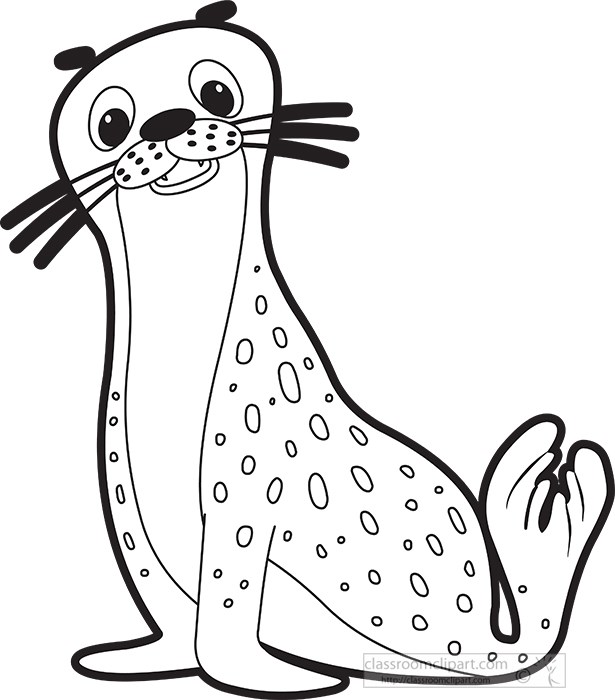 Animals black and white outline clipart