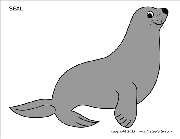 Seal free printable templates coloring pages
