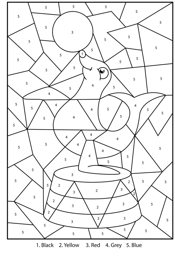 Free printable silly seal colour by numbers activity for kids color by numbers detailed coloring pages paw patrol coloring pages