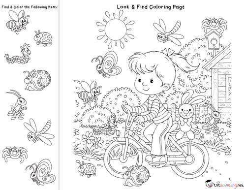 Look find coloring pages hidden pictures personalized coloring book coloring pages