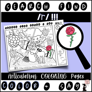 Articulation search find coloring pages r initial r medial r final r