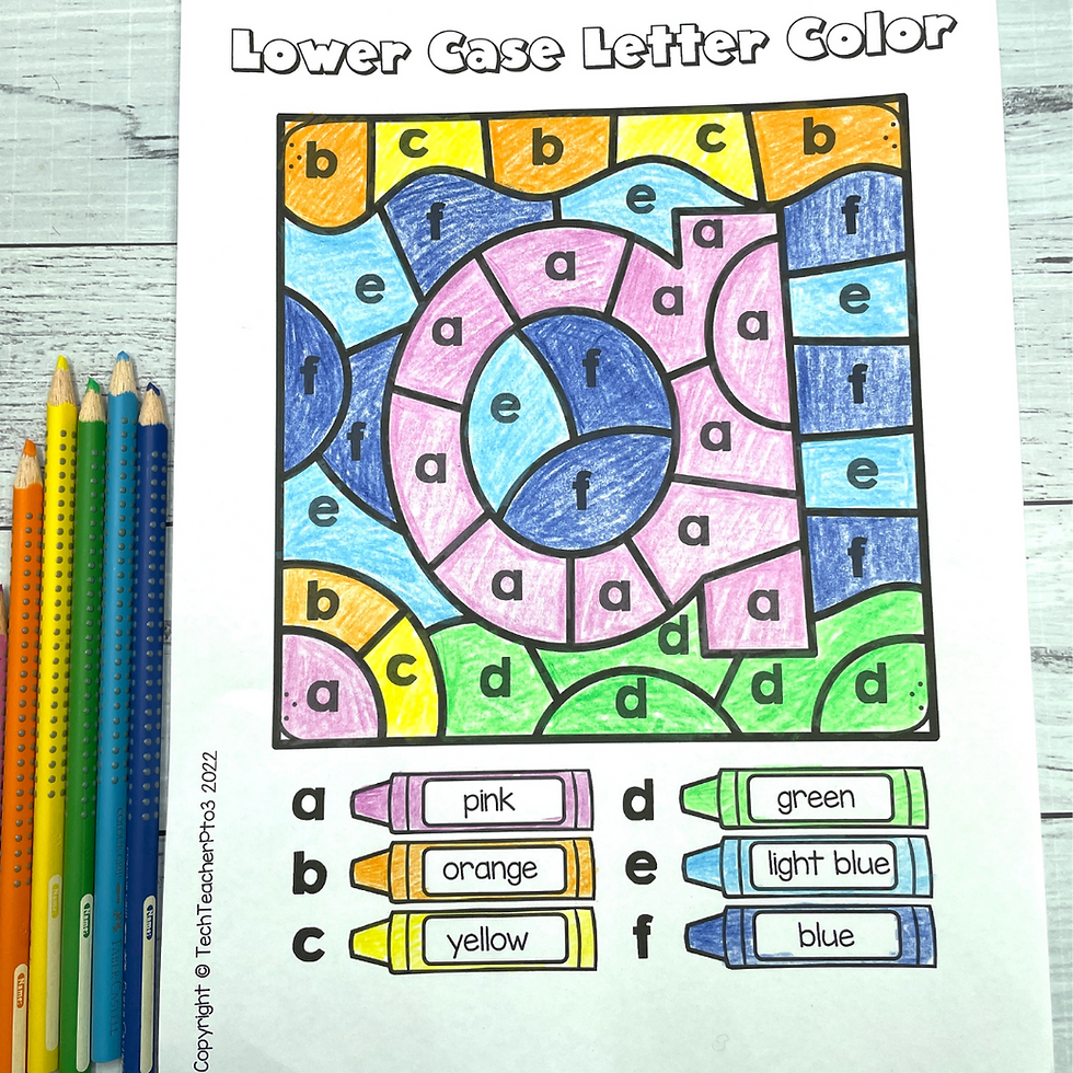 Alphabet search and find coloring activities tech teacher pto