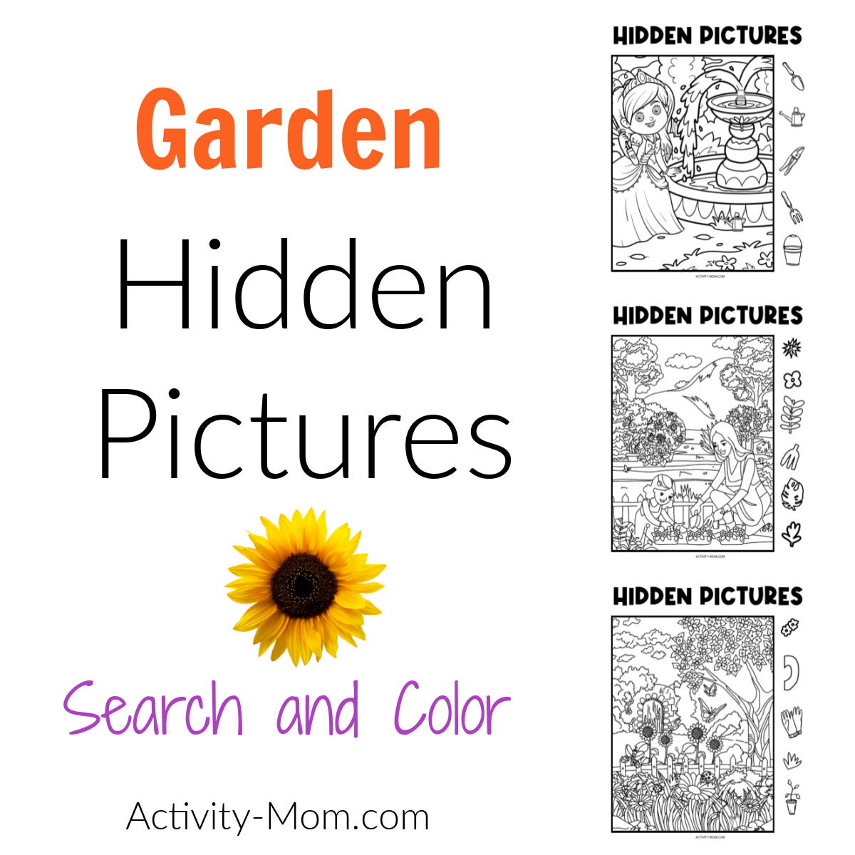 Free hidden pictures printables for kids